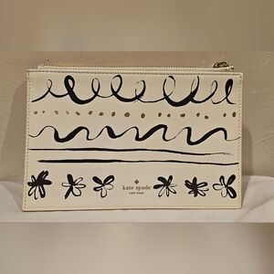 Kate Spade Cream and Black Clutch